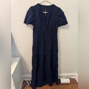 NWOT Quince Midnight Blue Maxi Dress Size M